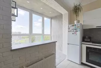 Объединение лоджии с комнатой и остекление вторым контуром