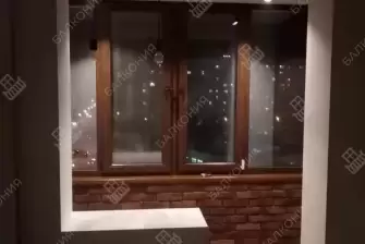 Отделка с объединением балкона и комнаты